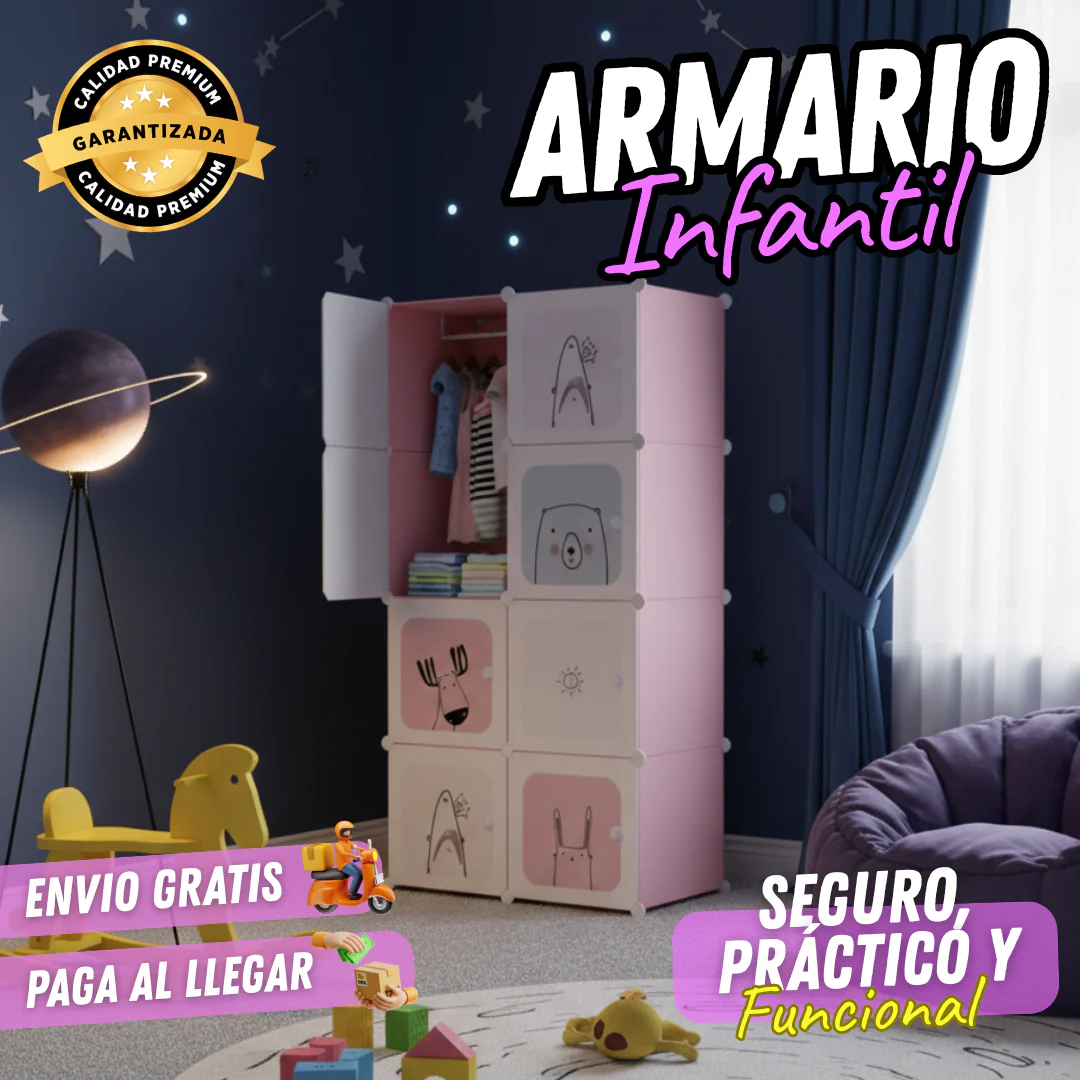 Armario Infantil Organizador De Ropa Y Juguetes - Image 5