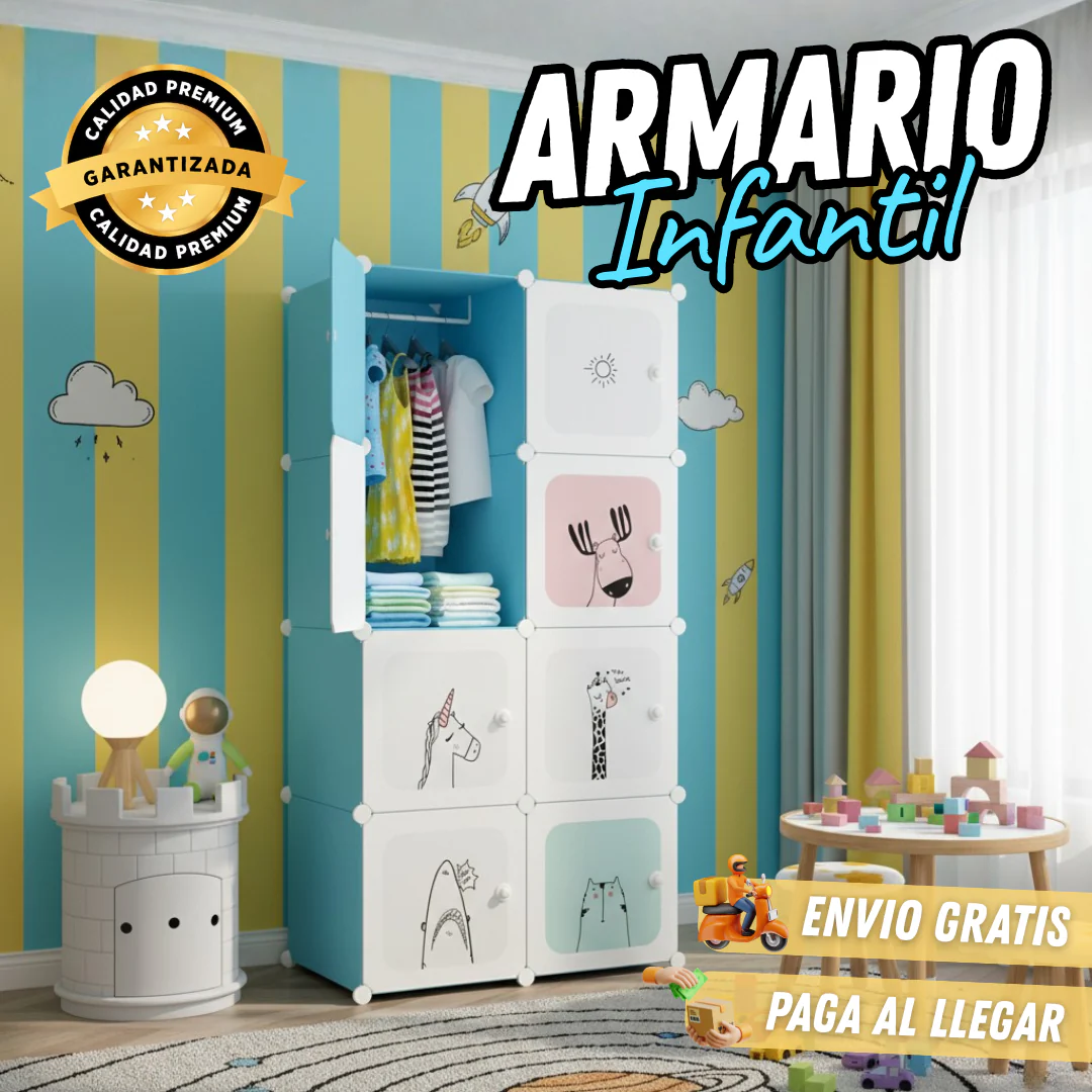 Armario Infantil Organizador De Ropa Y Juguetes - Image 7
