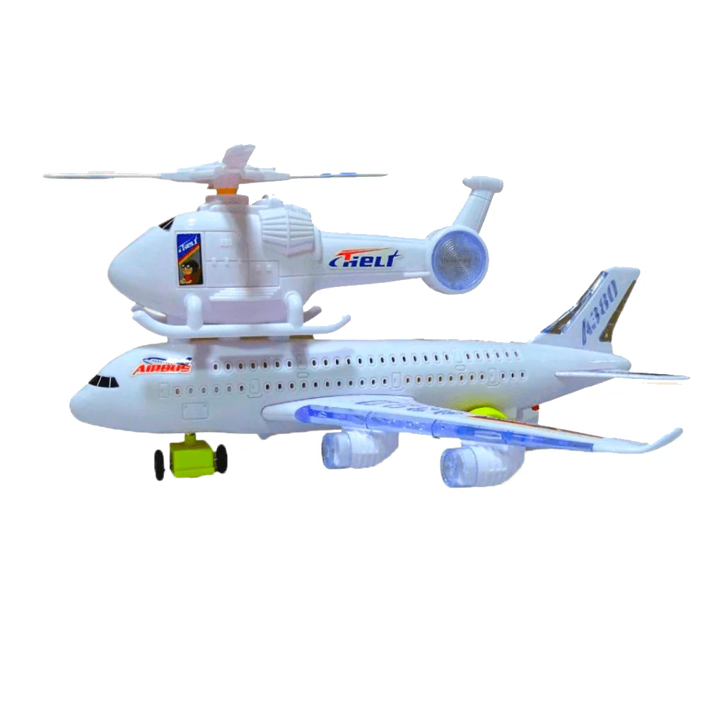 Avión Helicóptero Con Movimiento Luces Y Sonido - Image 3