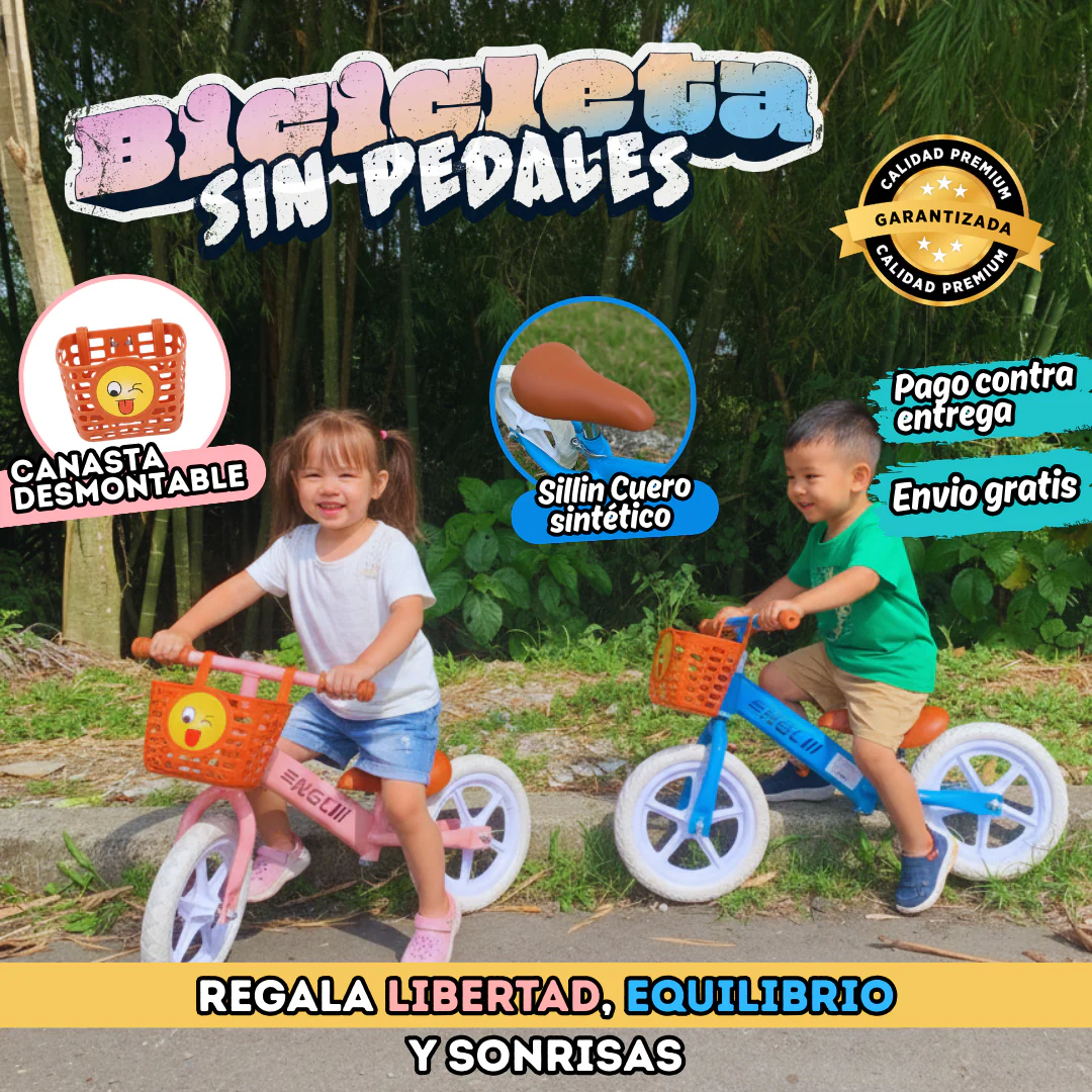 💯 Bici Sin Pedales Anticaídas Kids – Más Seguridad y Equilibrio - Image 4