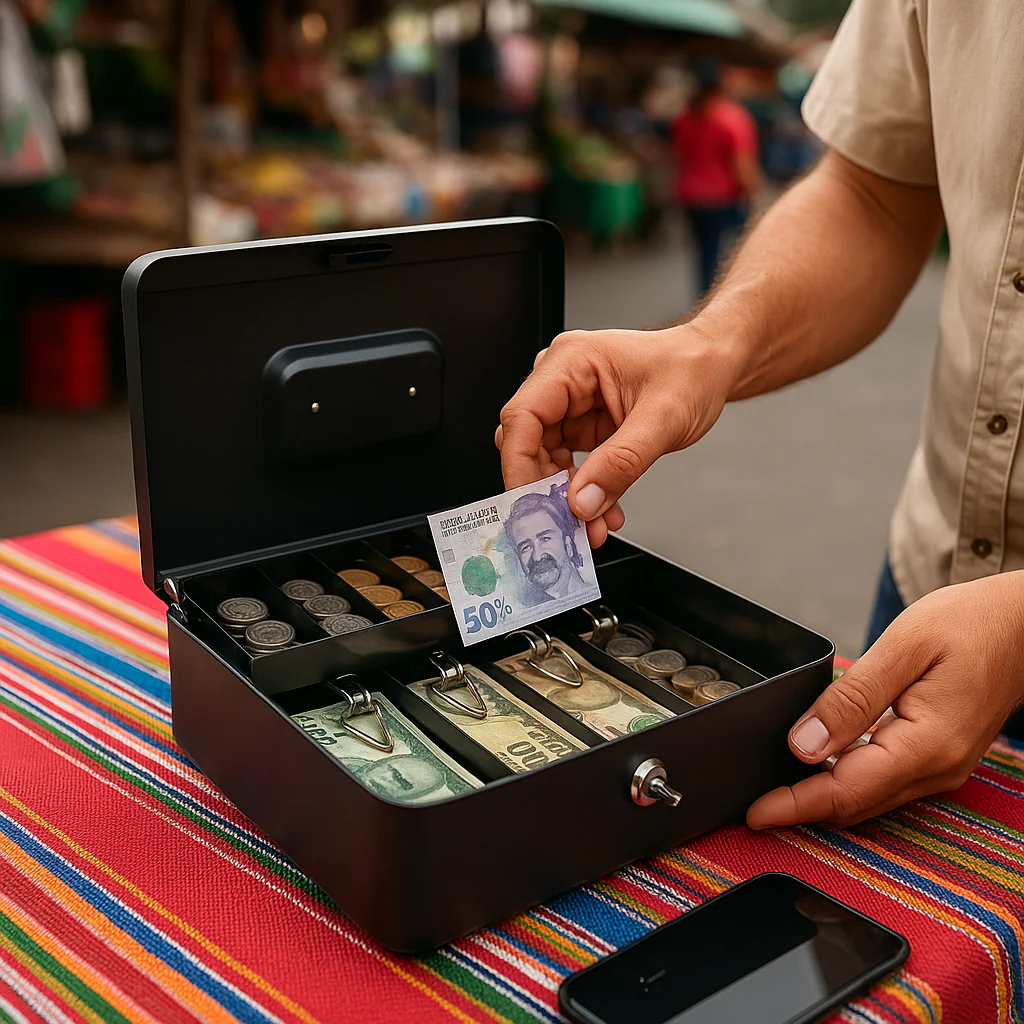 Caja de almacenamiento de efectivo con cerradura TT - Image 4