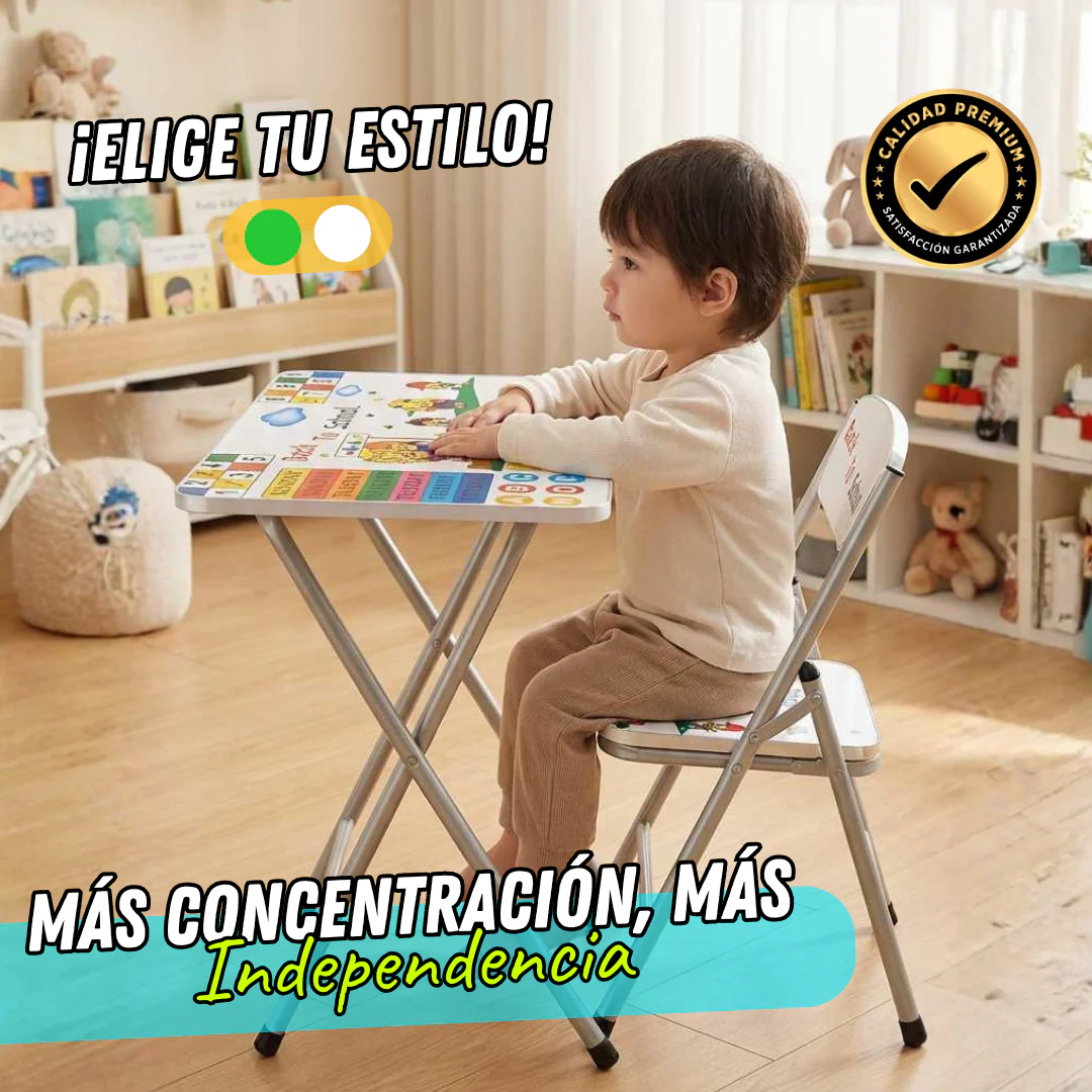 Combo Escritorio Plegable + Silla Infantil PREMIUM UNISEX TT - Image 6