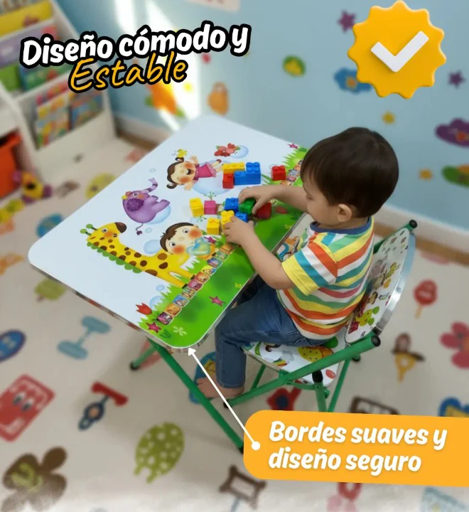 Combo Escritorio Plegable + Silla Infantil PREMIUM UNISEX TT - Image 9