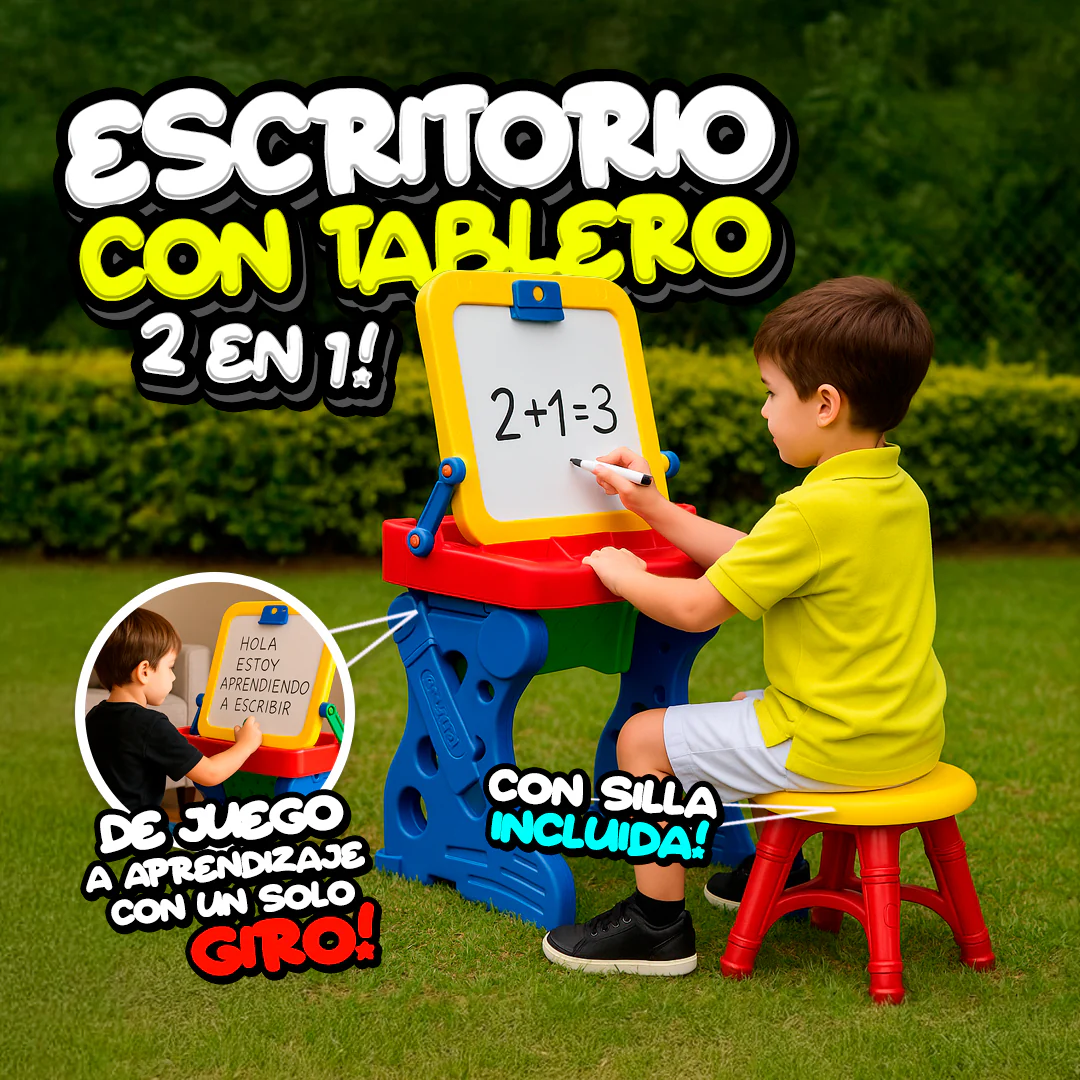 Escritorio Y Tablero 2 en 1 Con Silla - Image 5
