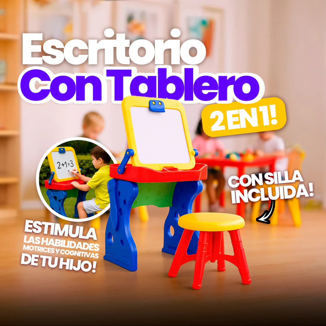 Escritorio Y Tablero 2 en 1 Con Silla - Image 6