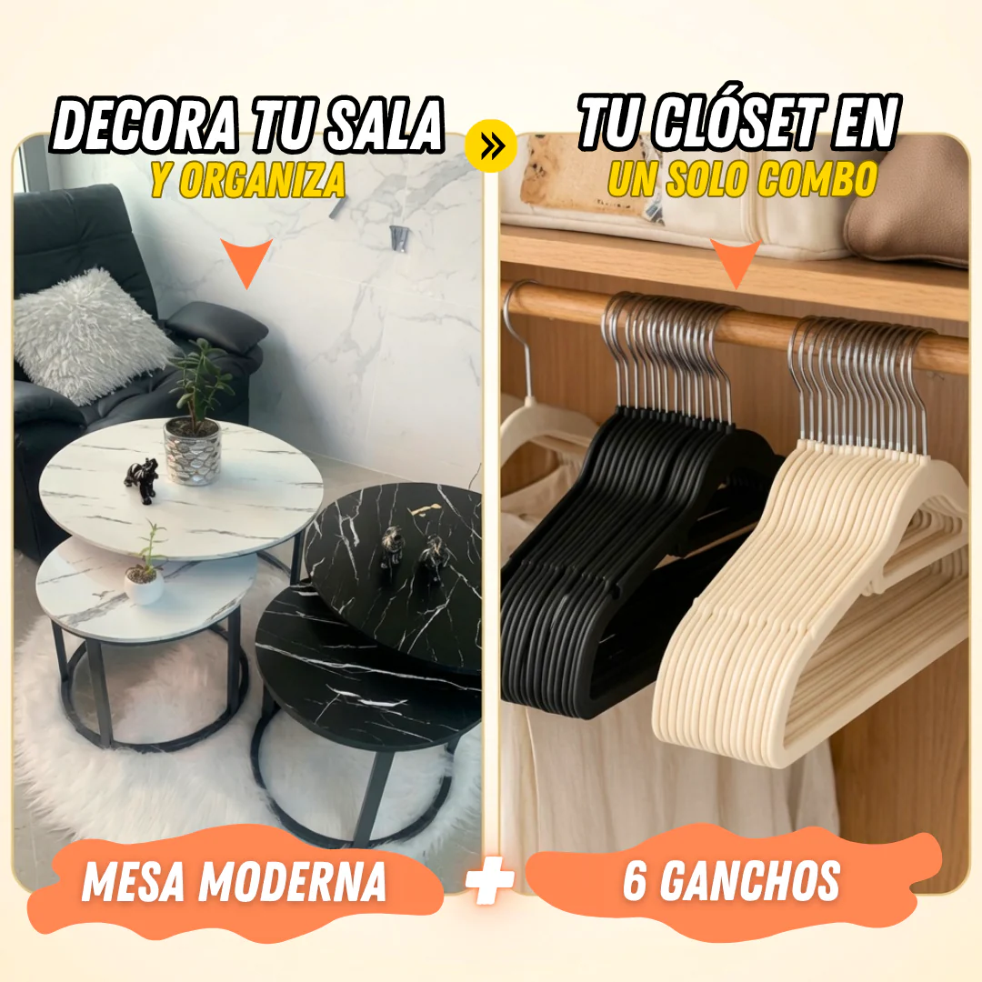 🔥 Mesas de Centro Mármol Premium 2x1 + 6 Ganchos de Terciopelo Gratis 🎁 - Image 10