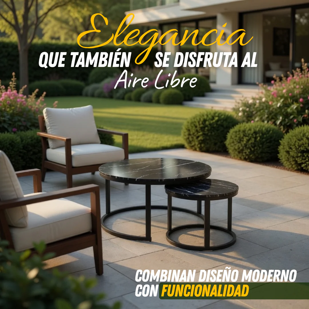 🔥 Mesas de Centro Mármol Premium 2x1 + 6 Ganchos de Terciopelo Gratis 🎁 TT - Image 2