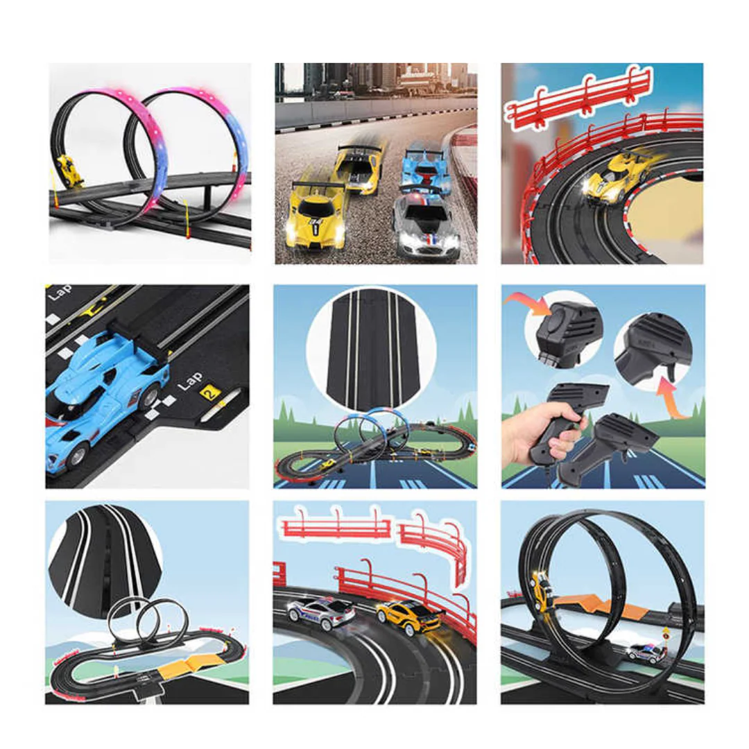 Pista De Carros Soba Slot Racing Track Master Con 4 Carros - Image 5