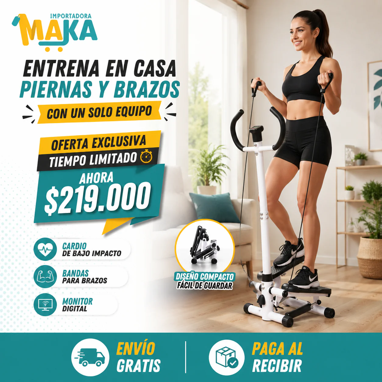Stepper Activa Tu Cuerpo 2 en 1 🔥💪 (Piernas + Brazos en Casa 🏠✨) - Image 4