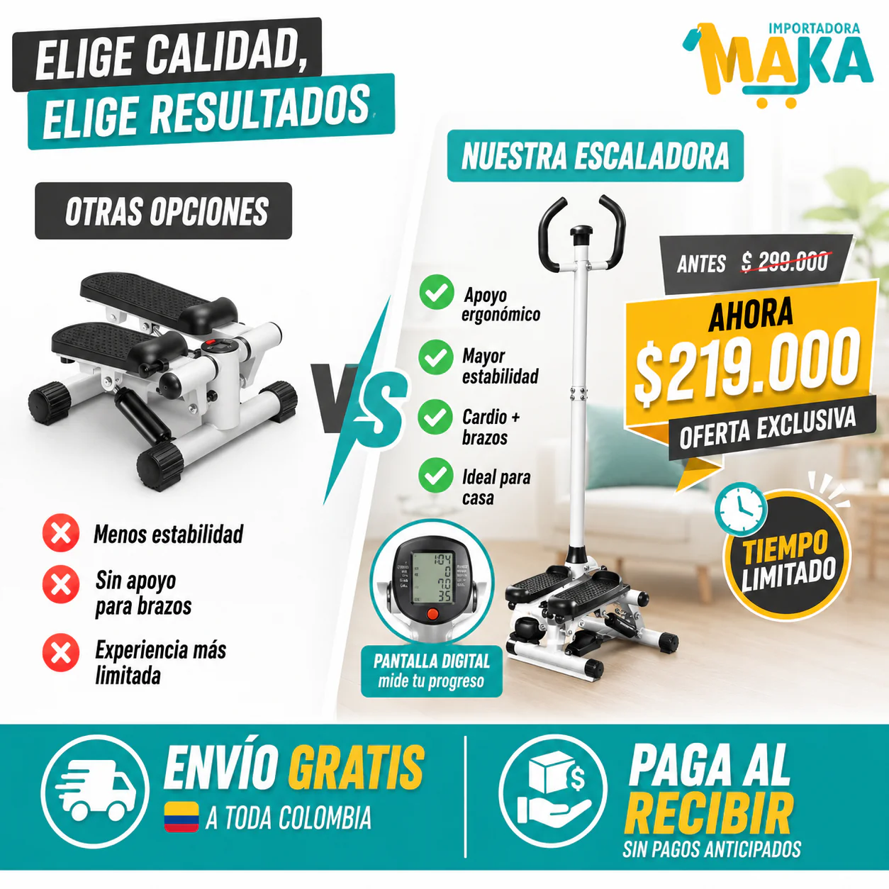 Stepper Activa Tu Cuerpo 2 en 1 🔥💪 (Piernas + Brazos en Casa 🏠✨) - Image 8