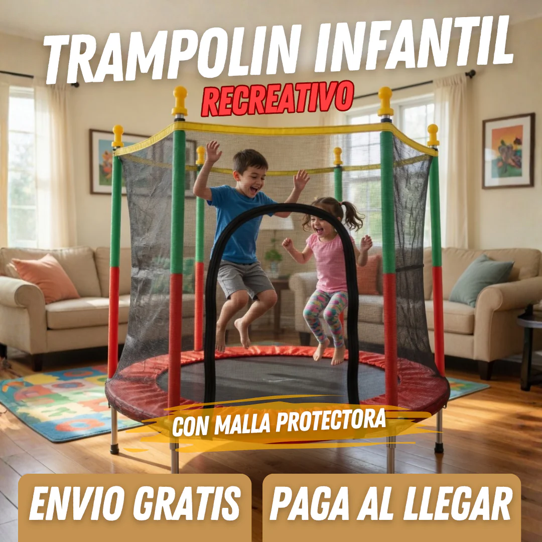 Trampolín Infantíl Recreativo, Interior o Exterior TT - Image 2