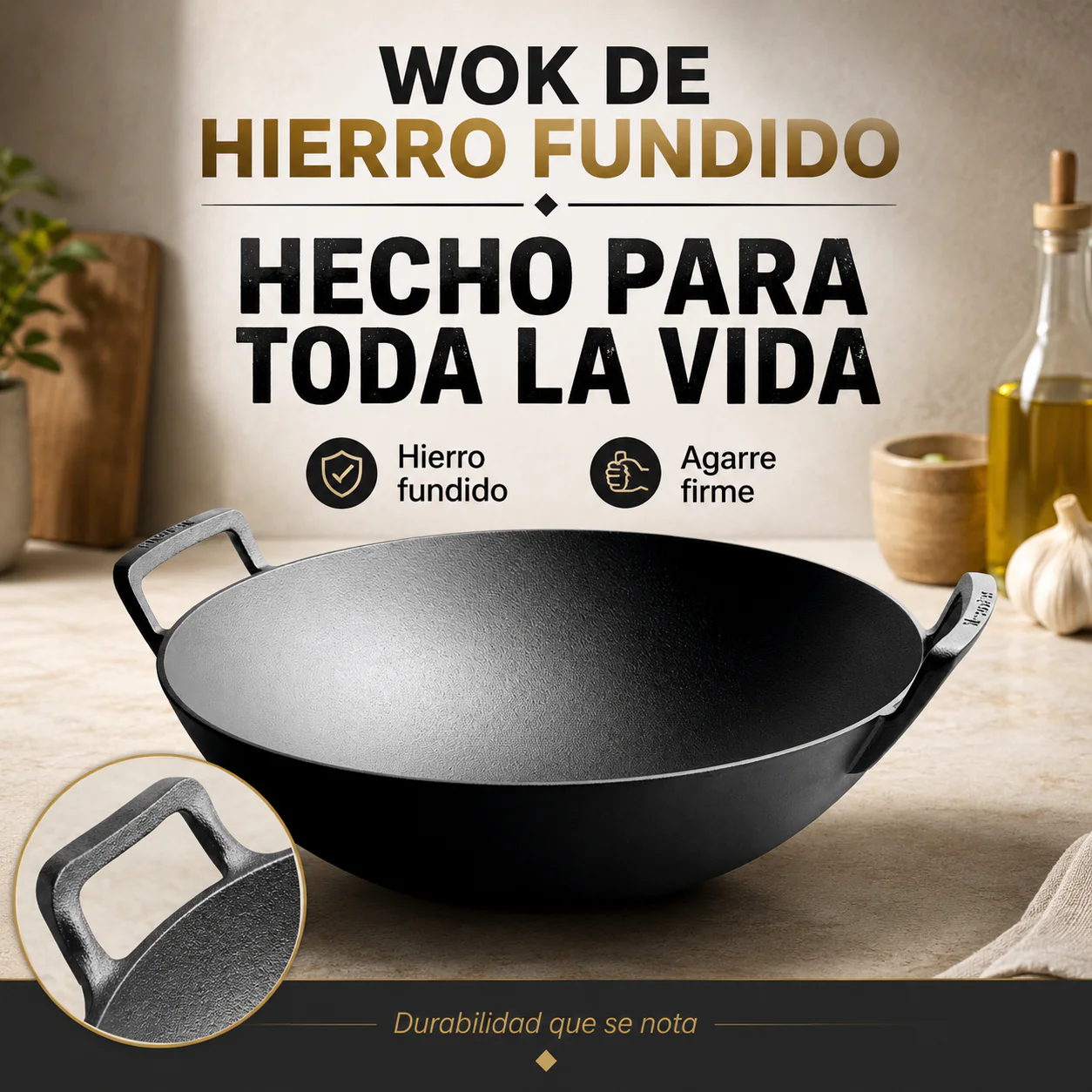 Wok De Hierro Fundido - Image 2