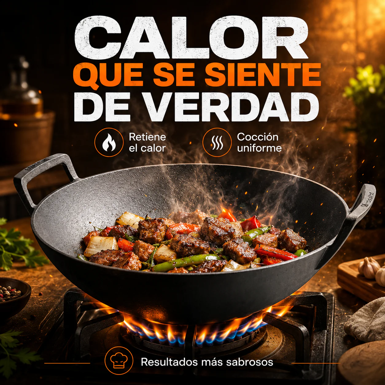 Wok De Hierro Fundido - Image 5