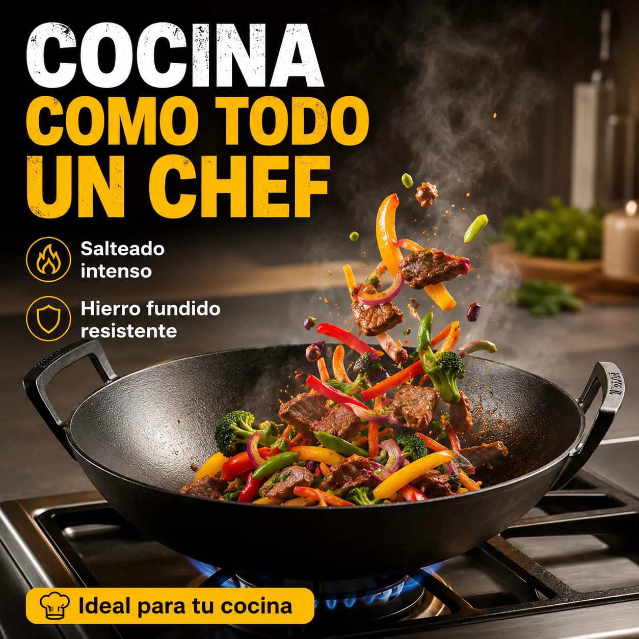 Wok De Hierro Fundido - Image 6